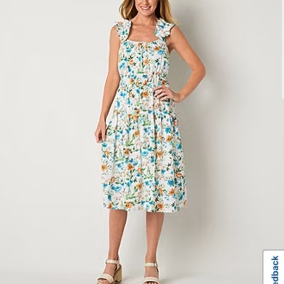 peyton & parker Dresses & Skirts - Peyton & Parker Womens Sleeveless A-Line Dress Large